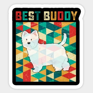 Best Buddy Westie Sticker